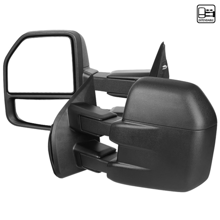 SPEC-D TUNING 15-17 Ford F150 Towing Mirrors Manual-Black Texture RMX-F15015F3-M-FS